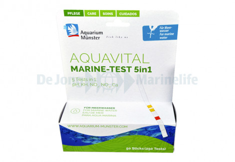 Aquavital Marine Test - 5 In 1 - 50 Test Strips