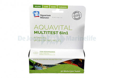 Aquavital Multitest 6 In 1 N-W50 Test Stripsde/Gb/Fr/Nl/Se/D